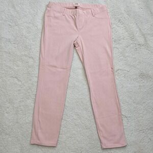 LEI Pink Pull On Pants Junior Size 13 Ankle Length Regular Elastic Waist Jegging